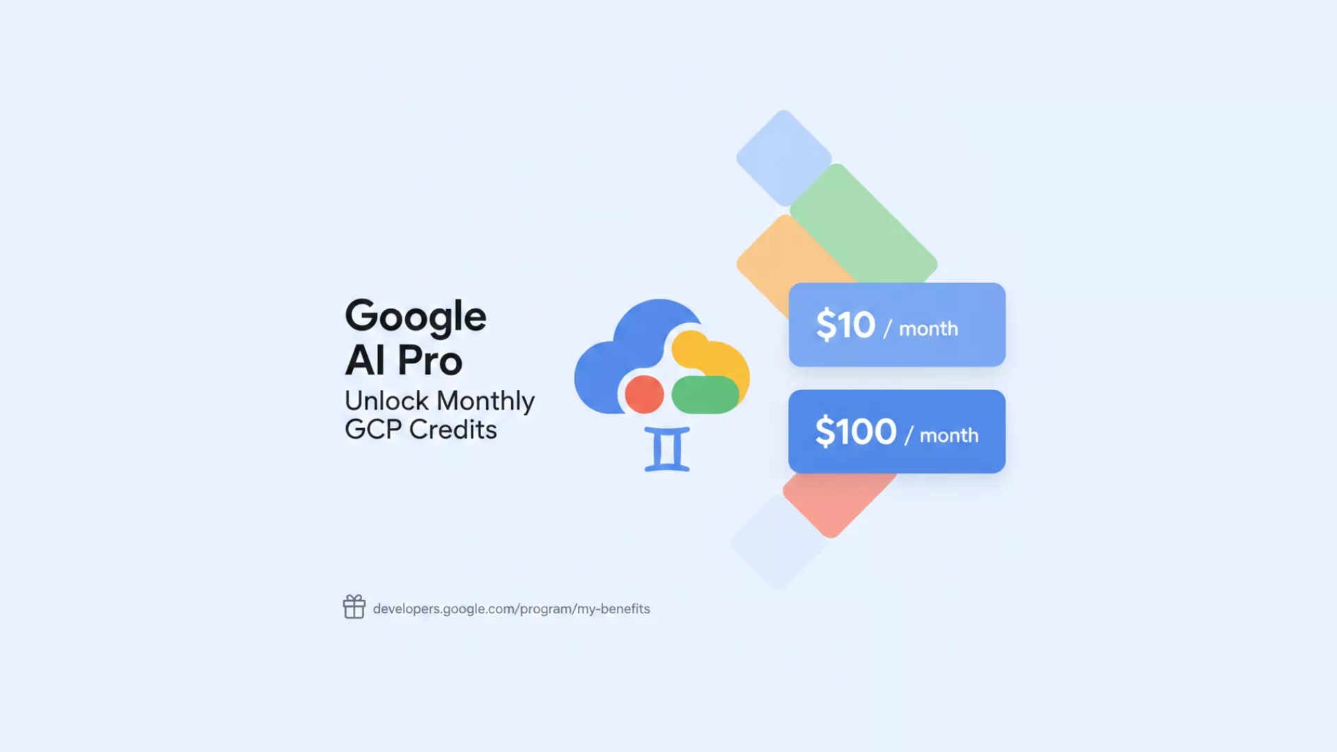 Google 为 AI Pro 用户提供每月 10 美元 GCP 额度,获取教程