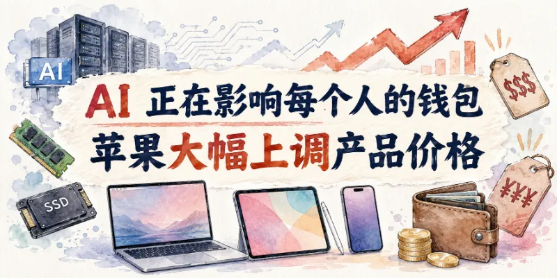 AI 正在影响消费者的钱包：苹果大幅上调多款产品价格